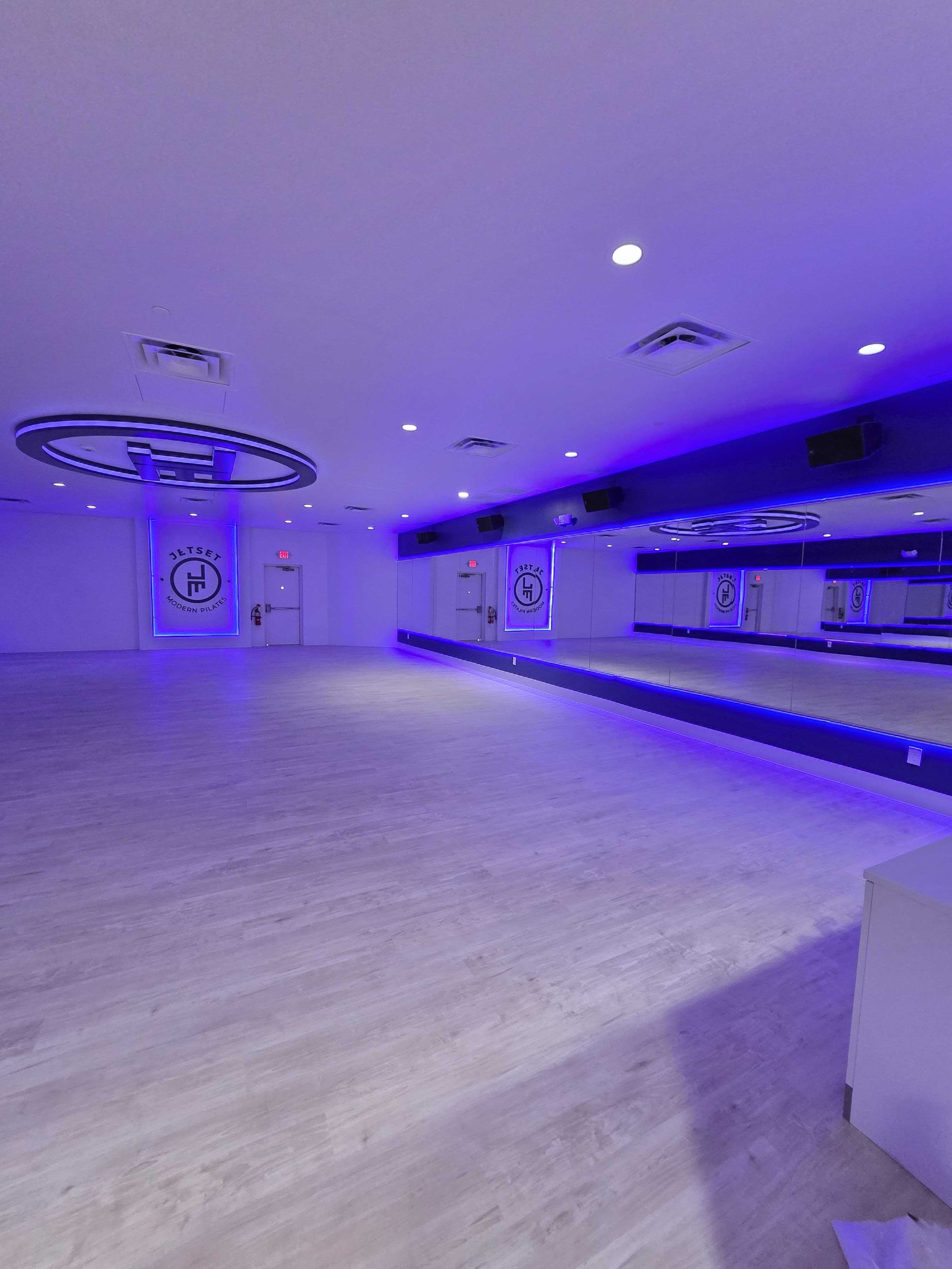Jetset Pilates finished studio interior