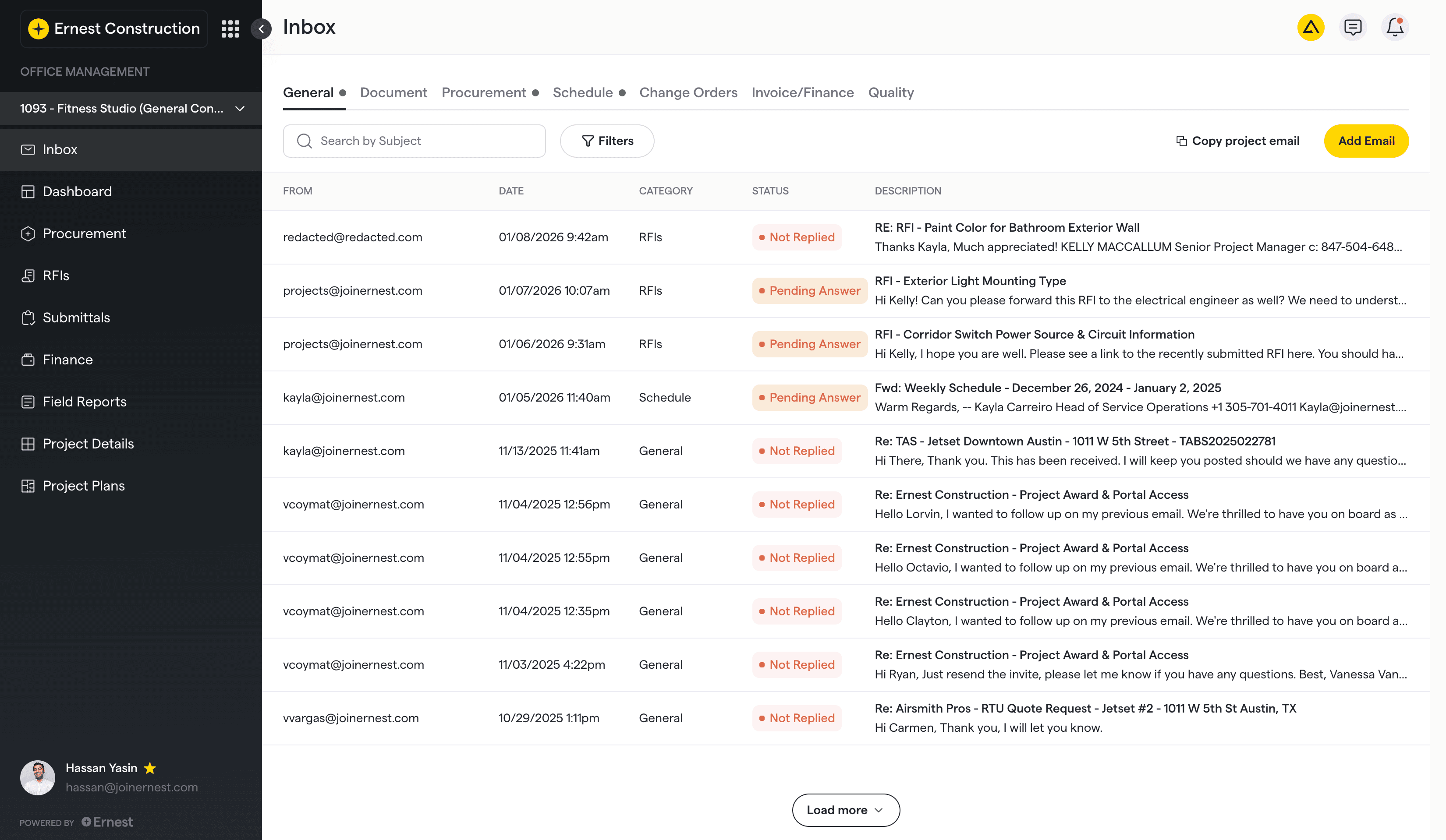 Communication Hub screenshot
